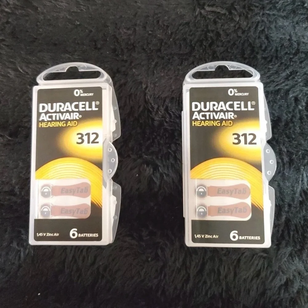 Hearing Aid Batteries 312 - Silver Pack of 2 with 16 Batteries